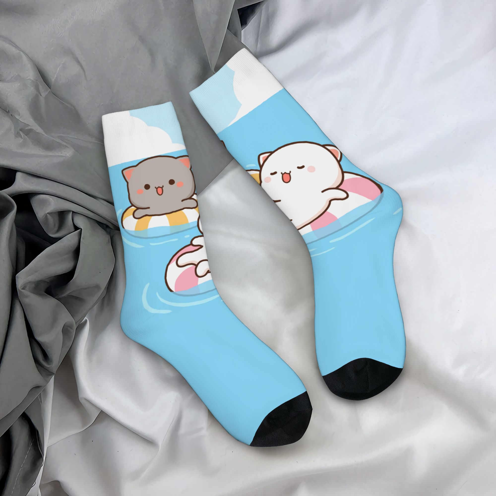 Dress Sock Men - Custom Some Cute Gifs Of Mochi