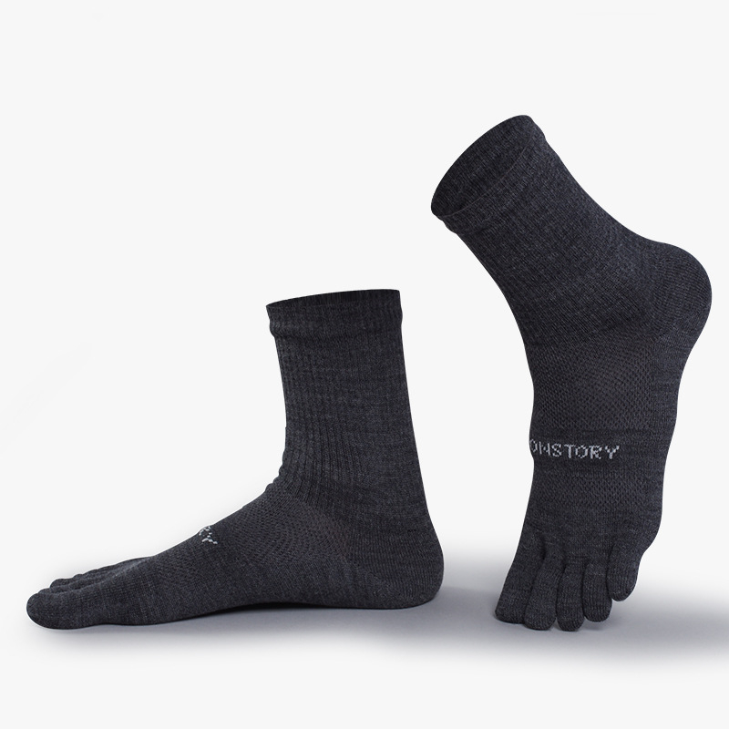 5 Pairs Thicken Warm Men Five  - Toe Sock Split 评论和价格