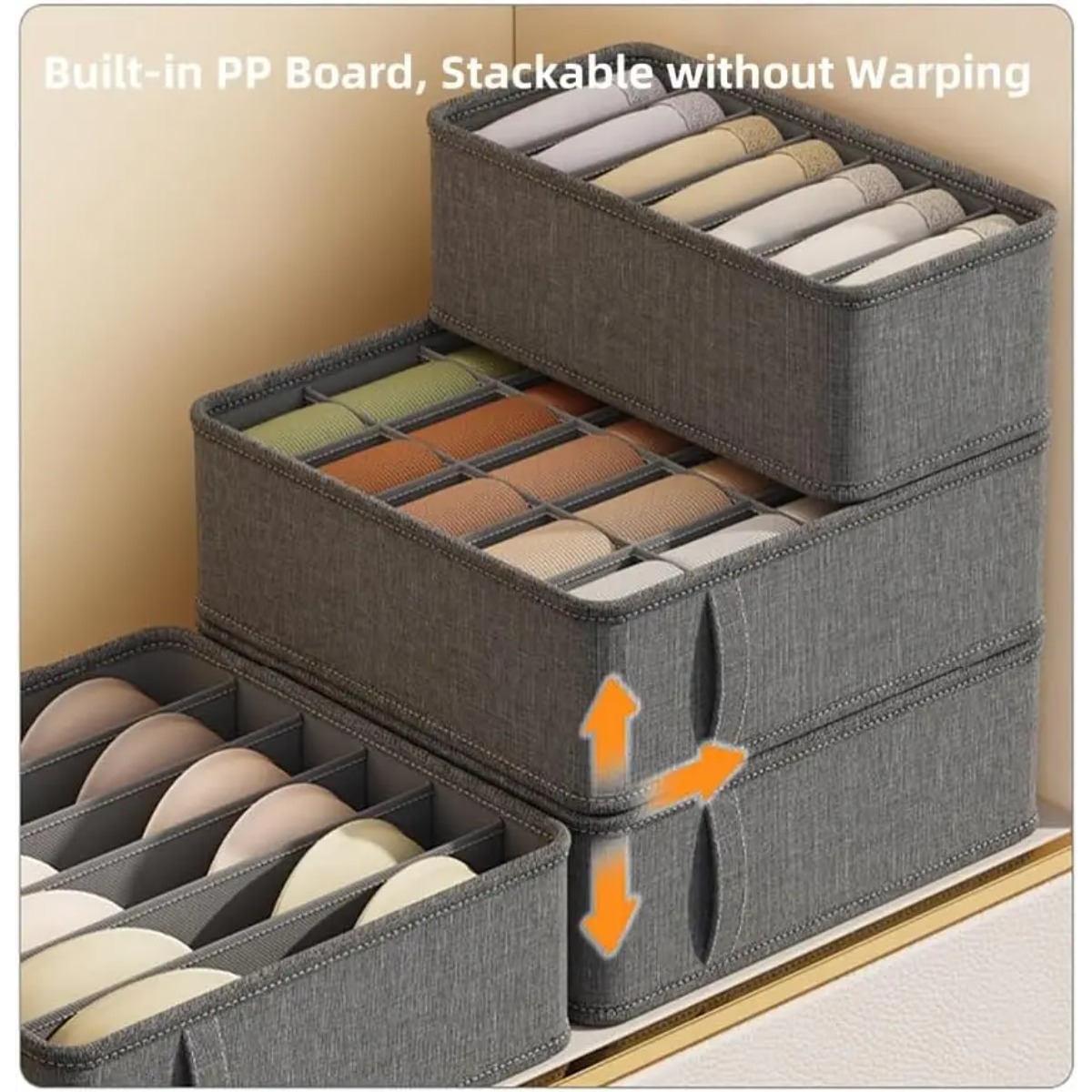 Drawer Fabric Foldable Cabinet - Sock Organizer Tray 评论和价格