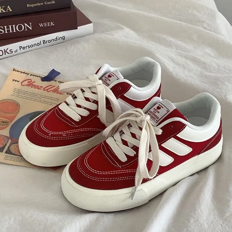 2024 New Red Women Vulcanize S - Vans Shoes Old Skool 评论和价格