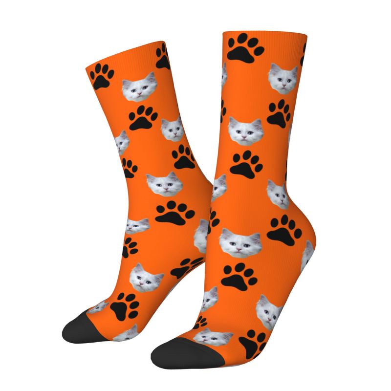 Custom Personalized Cat Head F - Dress Sock Men 评论和价格
