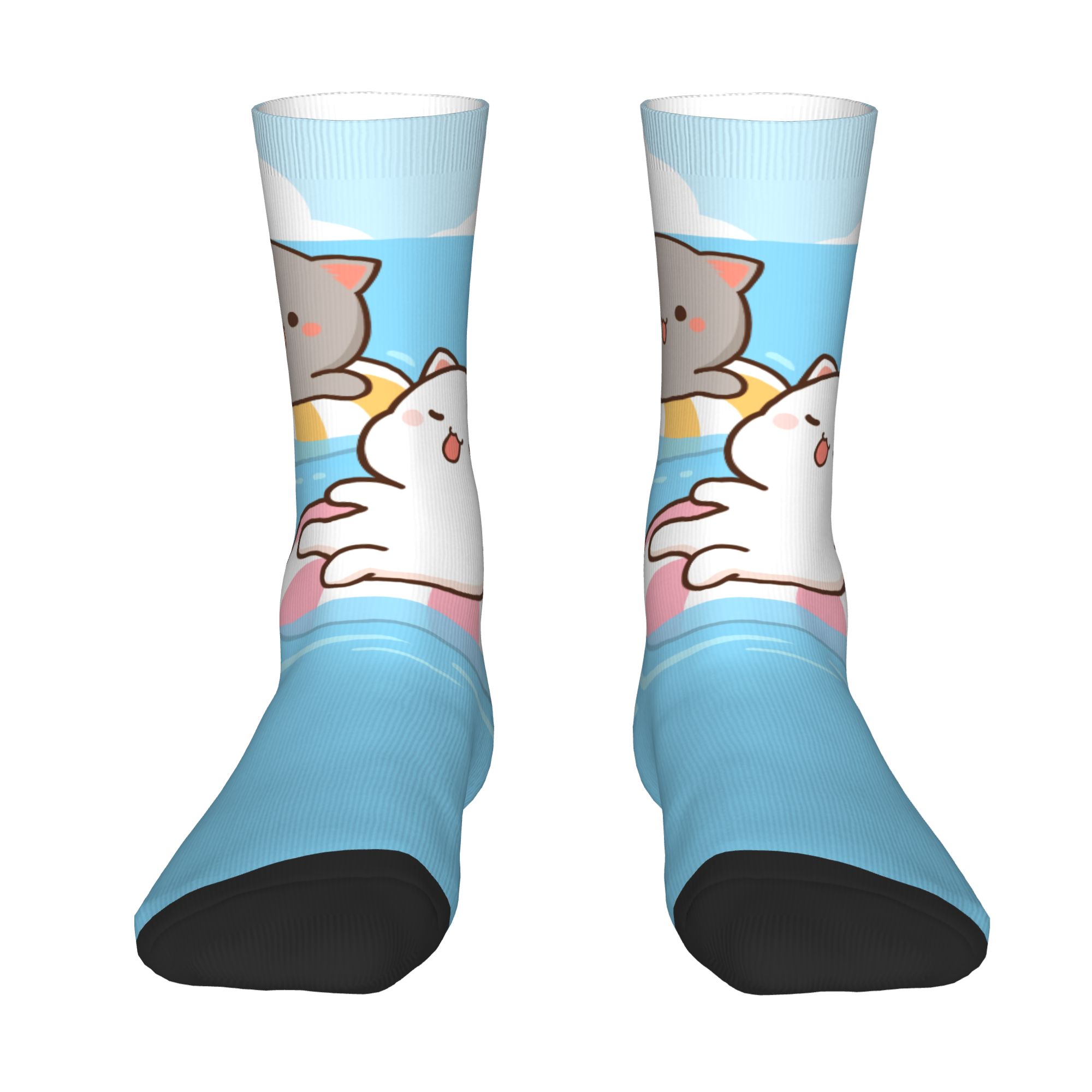 Custom Some Cute Gifs Of Mochi - Dress Sock Men 评论和价格