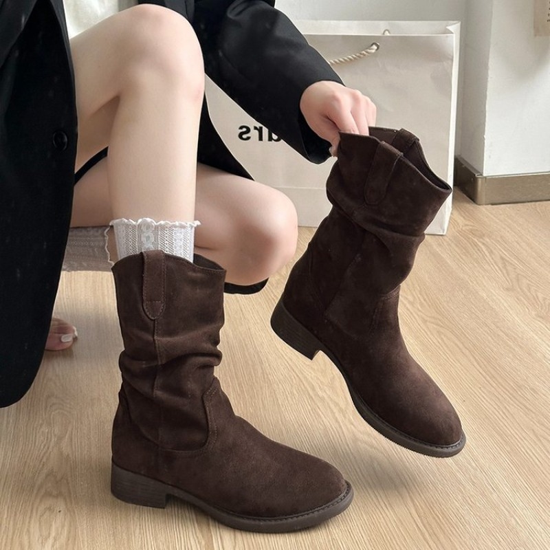 Women Slouchy Mid Calf Boots S - Boot Sock Slouchy 评论和价格