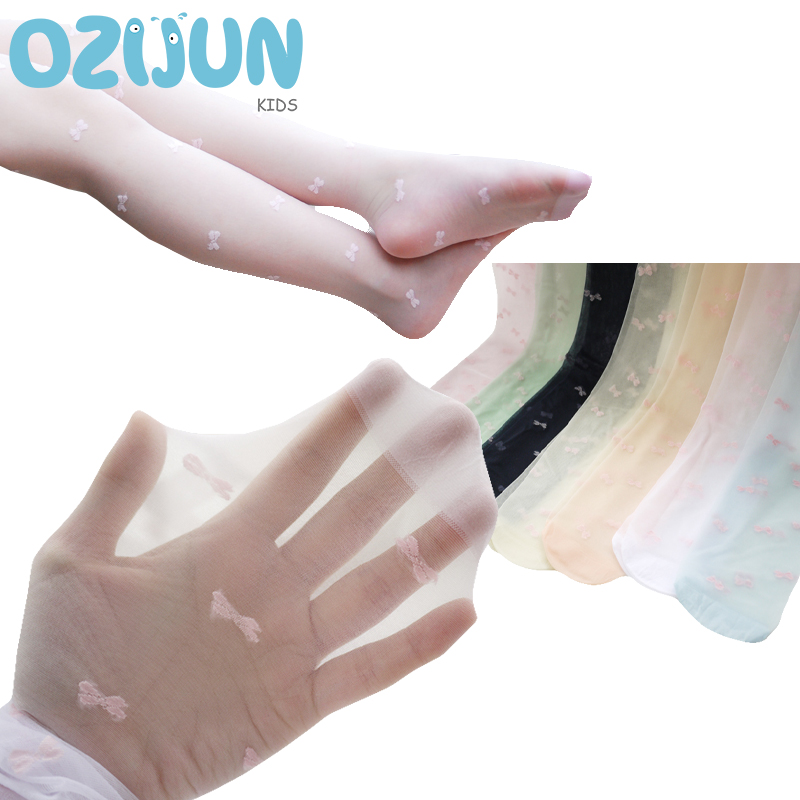 1 Pairs of Children Girl's Bow - Tights Pantyhose Sheer 评论和价格